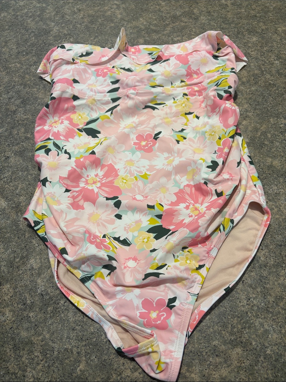 Isabel Maternity by Ingrid & Isabel Pink Floral One-Piece Swimsuit